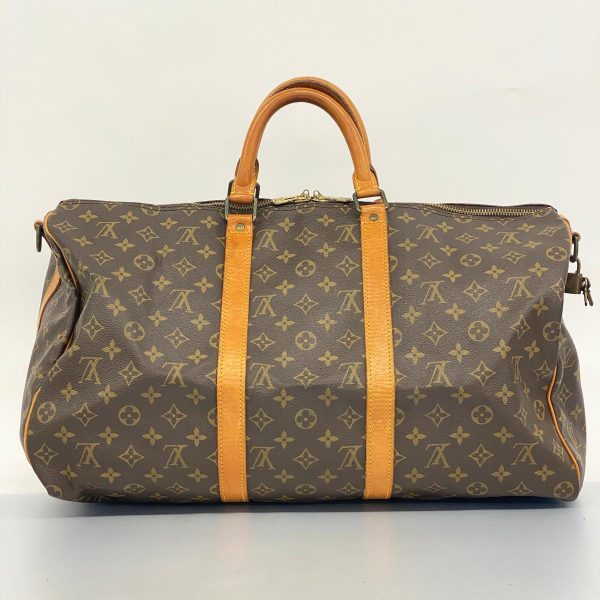 1240001053262 12 Louis Vuitton Keepall Bandouliere 50 Monogram Bag Brown