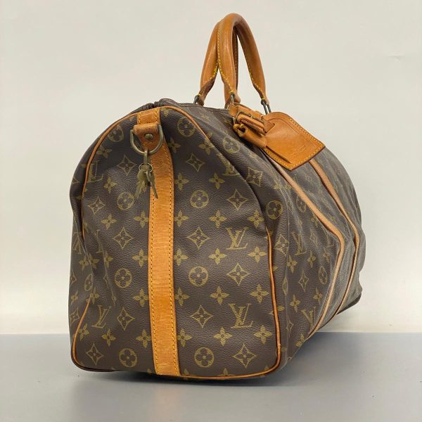 1240001053262 2 Louis Vuitton Keepall Bandouliere 50 Monogram Bag Brown