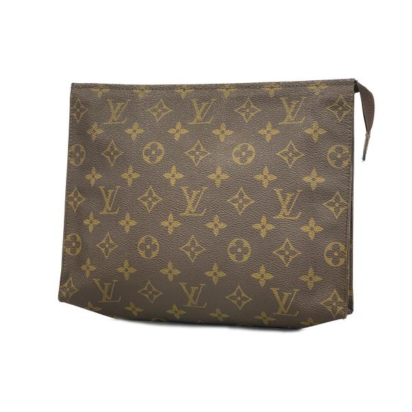 1240001053263 1 Louis Vuitton Poche Toilette 26 Monogram Pouch Brown