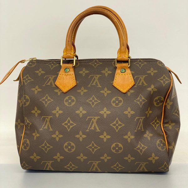 1240001053270 10 Louis Vuitton Speedy 25 Monogram Handbag Brown