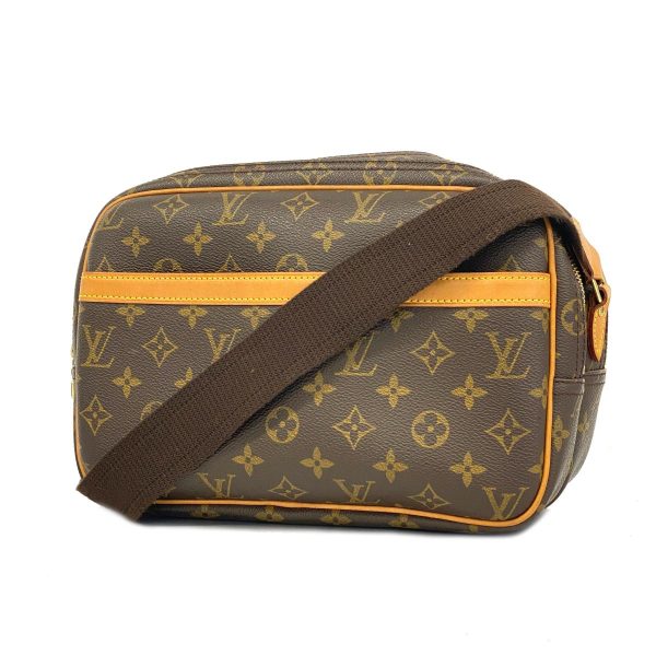 1240001053288 1 Louis Vuitton Reporter PM Monogram Shoulder Bag Brown