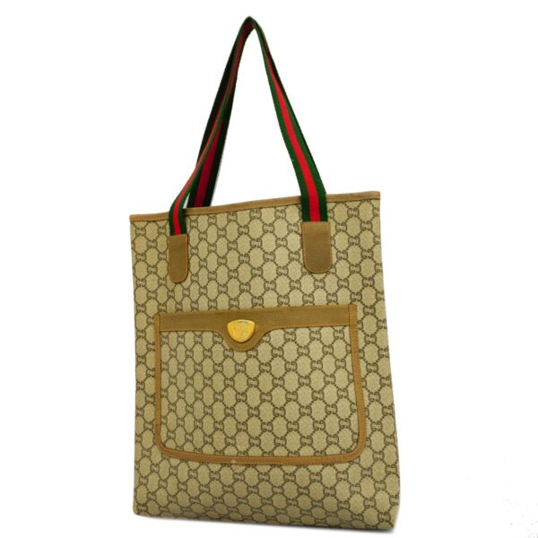 1240001053298 1 Gucci Sherry Line Gucci Plus Tote Bag Brown