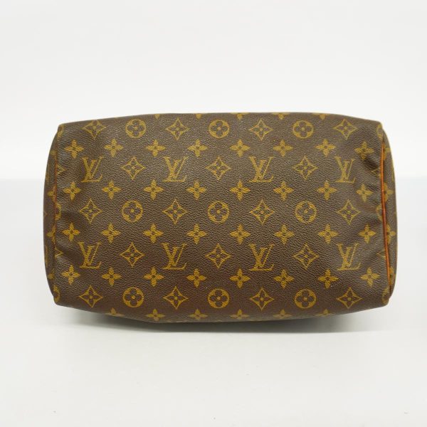 1240001053302 3 Louis Vuitton Speedy 30 Monogram Handbag Brown