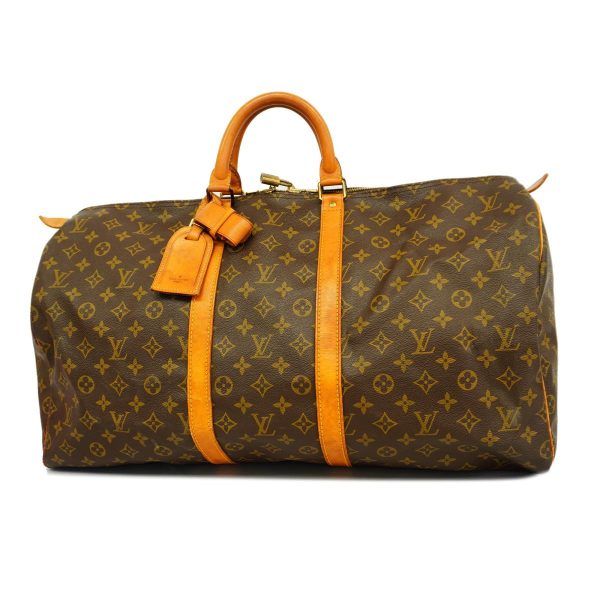 1240001053303 1 Louis Vuitton Keepall 55 Monogram Bag Brown