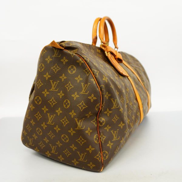 1240001053303 2 Louis Vuitton Keepall 55 Monogram Bag Brown