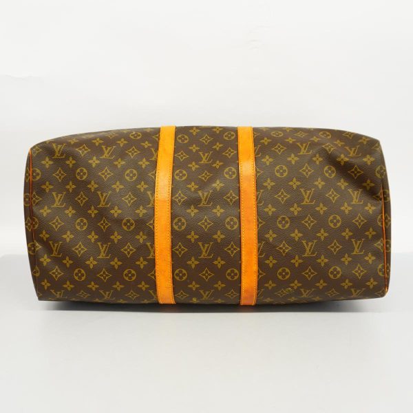 1240001053303 3 Louis Vuitton Keepall 55 Monogram Bag Brown