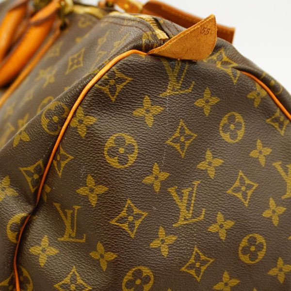 1240001053303 9 Louis Vuitton Keepall 55 Monogram Bag Brown