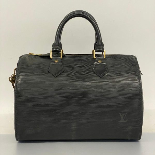 1240001053327 14 Louis Vuitton Speedy 25 Epi Handbag Noir