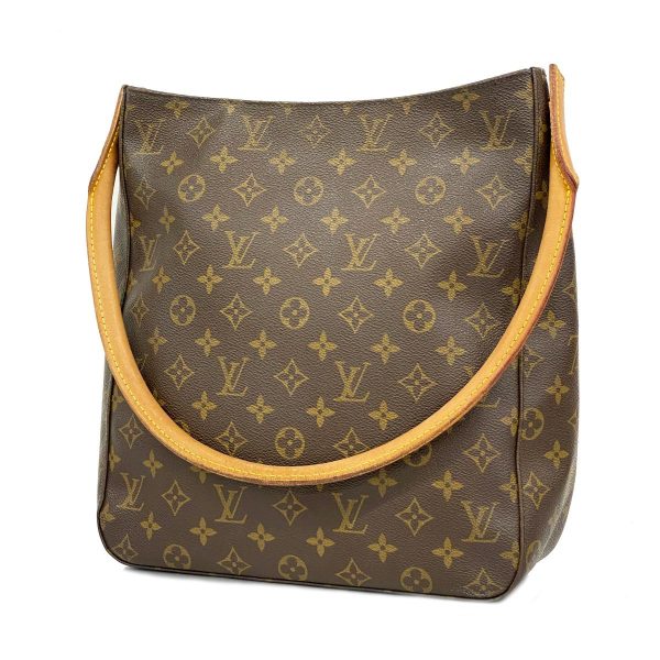 1240001053329 1 Louis Vuitton Looping GM Monogram Shoulder Bag Brown