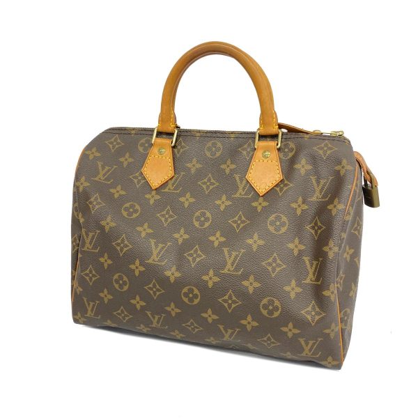 1240001053330 1 Louis Vuitton Speedy 30 Monogram Handbag Brown