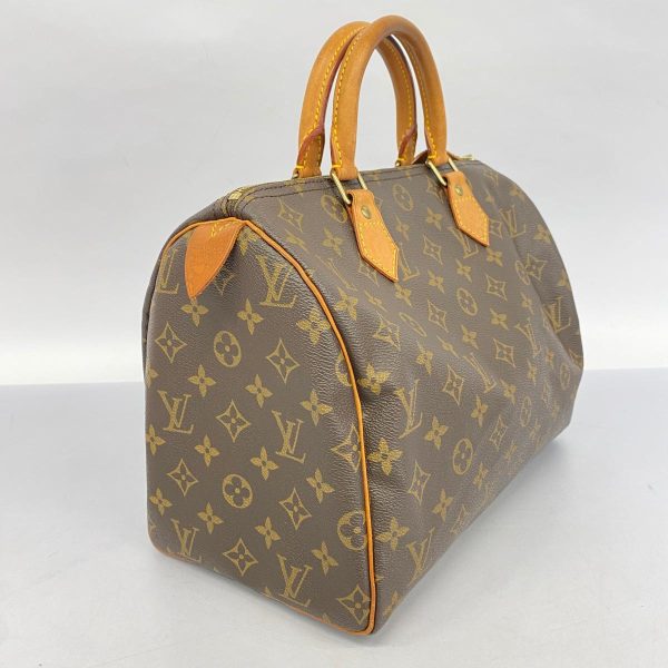 1240001053330 2 Louis Vuitton Speedy 30 Monogram Handbag Brown