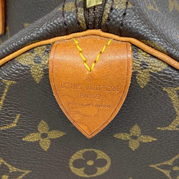 1240001053330 5 Louis Vuitton Speedy 30 Monogram Handbag Brown