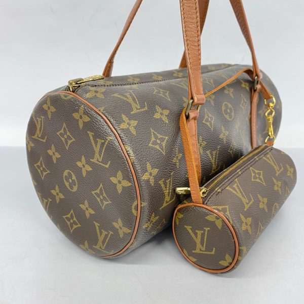 1240001053332 2 Louis Vuitton Papillon 30 Monogram Handbag Brown