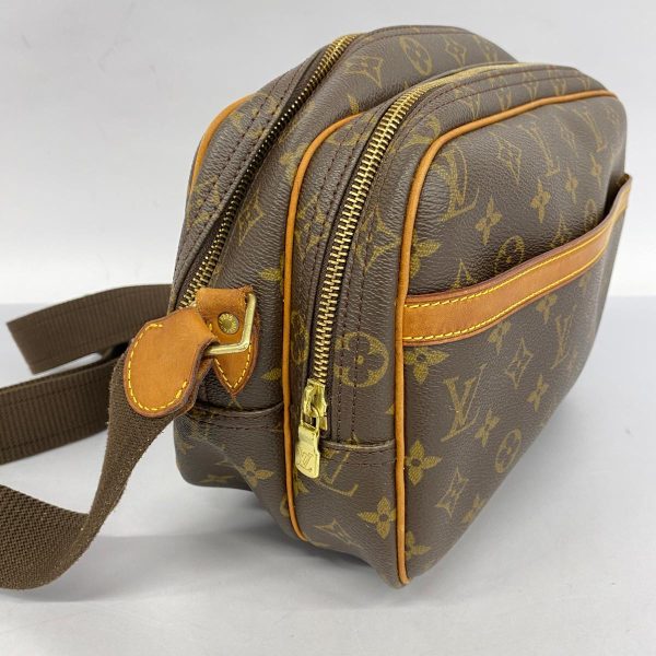 1240001053333 2 Louis Vuitton Reporter PM Monogram Shoulder Bag Brown