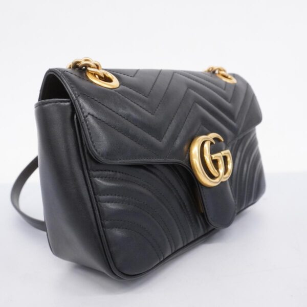 1240001053350 2 Gucci GG Marmont 2Way Bag Black