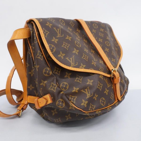 1240001053353 2 Louis Vuitton Saumur 35 Monogram Shoulder Bag Brown