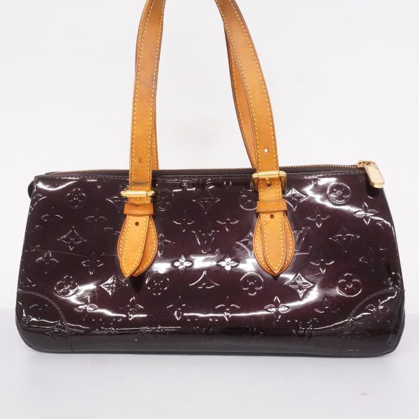 1240001053357 19 Louis Vuitton Rosewood Avenue Vernis Shoulder Bag Amarant