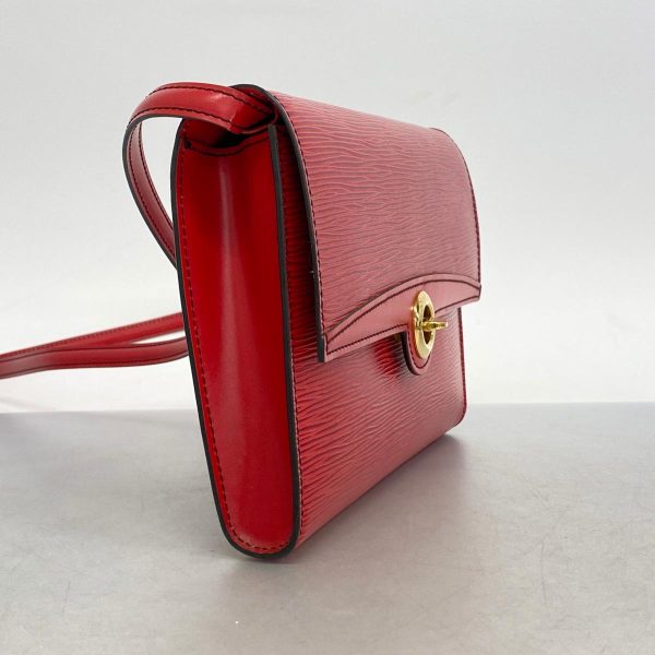 1240001053385 2 Louis Vuitton Arche Epi Shoulder Bag Castilian Red