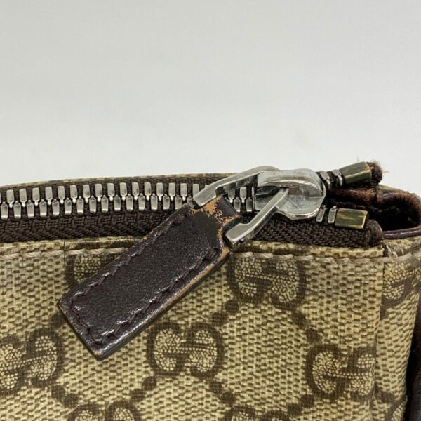 1240001053393 12 Gucci GG Supreme Shoulder Bag Brown