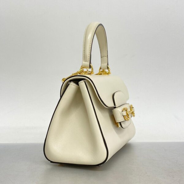 1240001053394 2 Gucci Horsebit 2Way Bag White