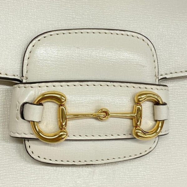 1240001053394 6 Gucci Horsebit 2Way Bag White