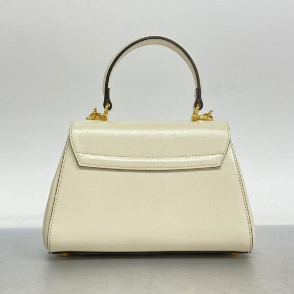 1240001053394 9 Gucci Horsebit 2Way Bag White