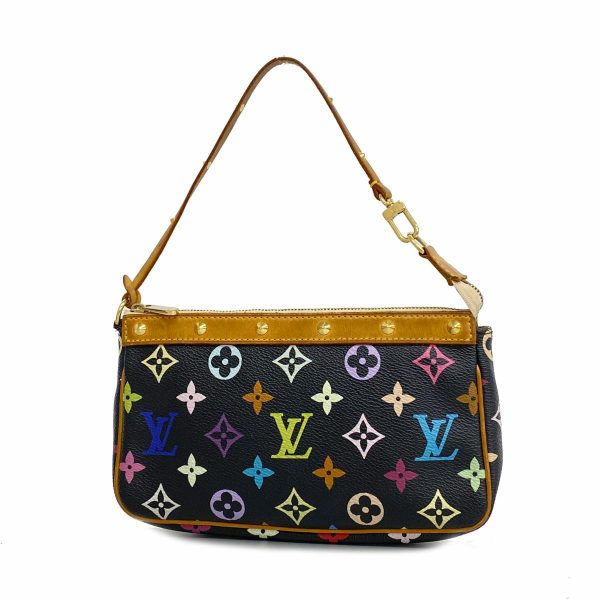 1240001053396 1 Louis Vuitton Pochette Accessory Monogram Multicolor Pouch Noir