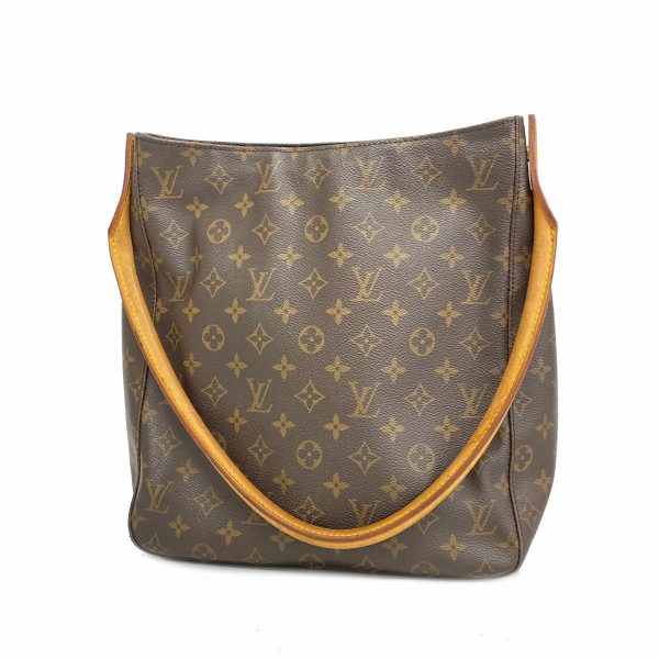 1240001053398 1 Louis Vuitton Looping GM Monogram Shoulder Bag Brown