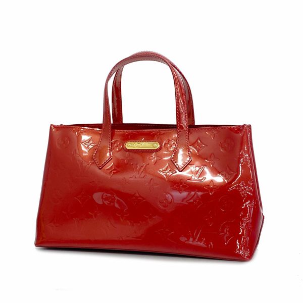 1240001053404 1 Louis Vuitton Wilshire PM Vernis Handbag Pomme dAmour