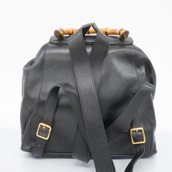 1240001053453 14 Gucci Bamboo Rucksack Black