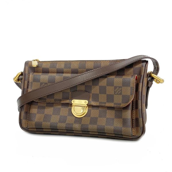 1240001053471 1 Louis Vuitton Ravello GM Damier Shoulder Bag Ebene