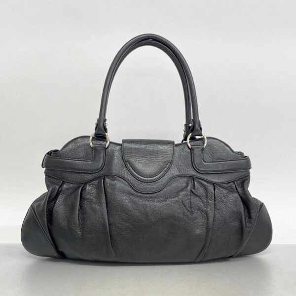 1240001053475 15 Salvatore Ferragamo Gancini Tote Bag Black