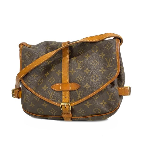 1240001053477 1 Louis Vuitton Saumur 30 Monogram Shoulder Bag Brown