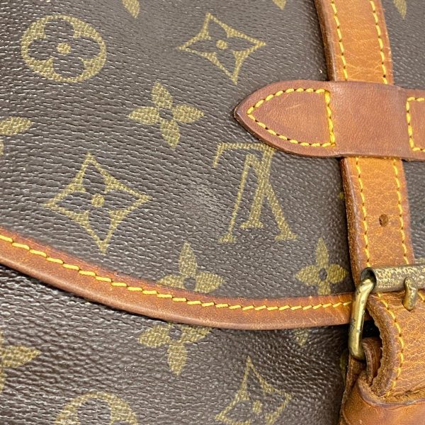 1240001053477 14 Louis Vuitton Saumur 30 Monogram Shoulder Bag Brown