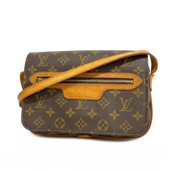 1240001053480 1 Louis Vuitton Saint Germain 24 Monogram Shoulder Bag Brown