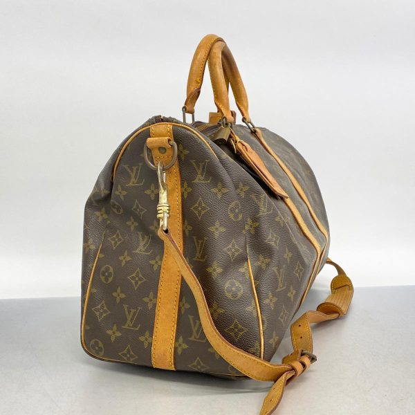 1240001053481 2 Louis Vuitton Keepall Bandouliere 45 Monogram Bag Brown