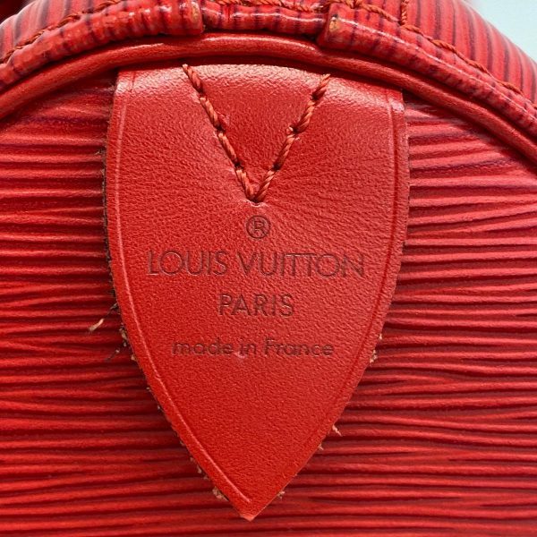 1240001053482 5 Louis Vuitton Speedy 30 Epi Handbag Castilian Red