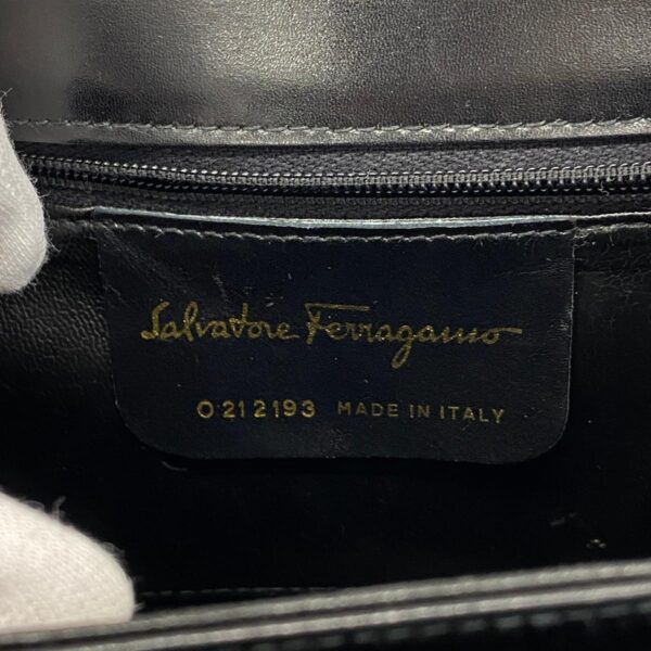 1240001053485 5 Salvatore Ferragamo Gancini 2WAY Bag Black