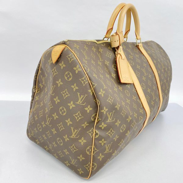 1240001053502 2 Louis Vuitton Keepall 55 Monogram Bag Brown