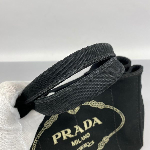 1240001053516 8 Prada Canapa 2WAY Bag Black