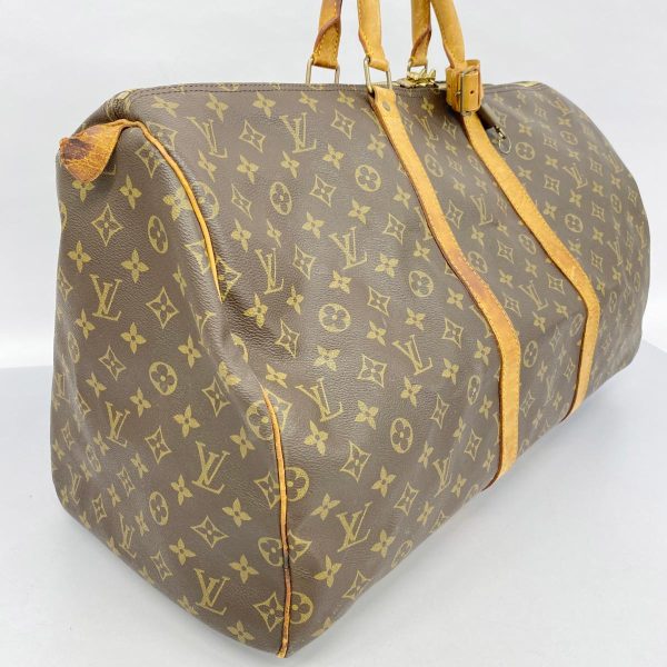 1240001053531 2 Louis Vuitton Keepall 55 Monogram Bag Brown