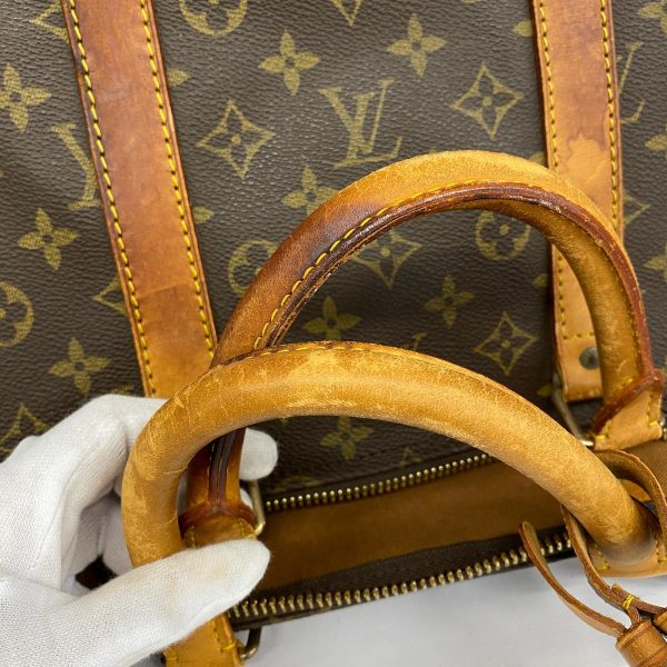 1240001053531 7 Louis Vuitton Keepall 55 Monogram Bag Brown