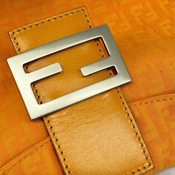 1240001053537 11 Fendi Zucchino Nylon Handbag Orange