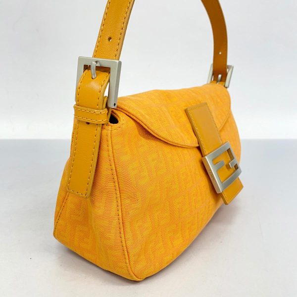 1240001053537 2 Fendi Zucchino Nylon Handbag Orange