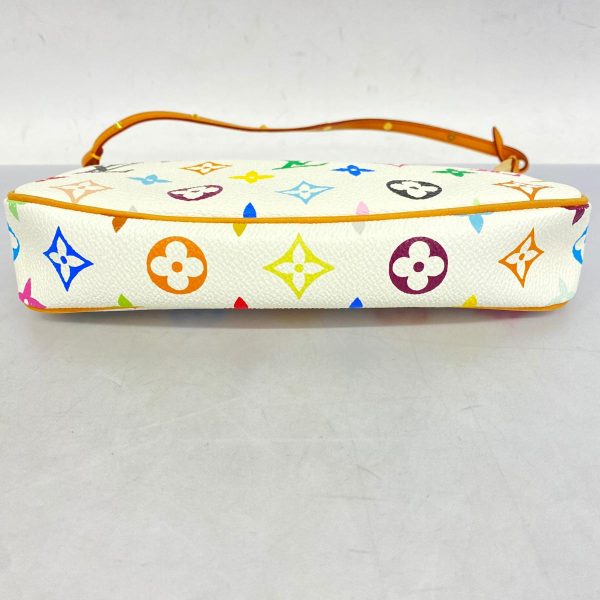 1240001053546 3 Louis Vuitton Pochette Accessoire Multicolor Pouch White