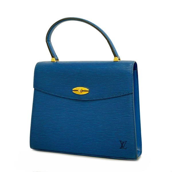 1240001053582 1 Louis Vuitton Malserbe Epi Handbag Toledo Blue