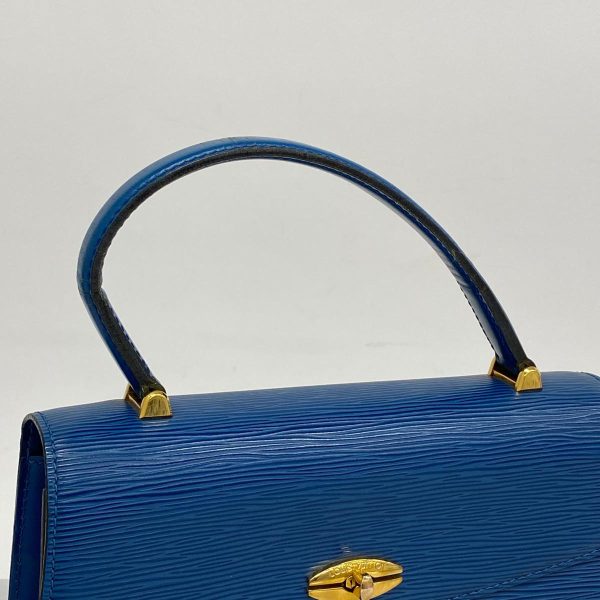 1240001053582 7 Louis Vuitton Malserbe Epi Handbag Toledo Blue