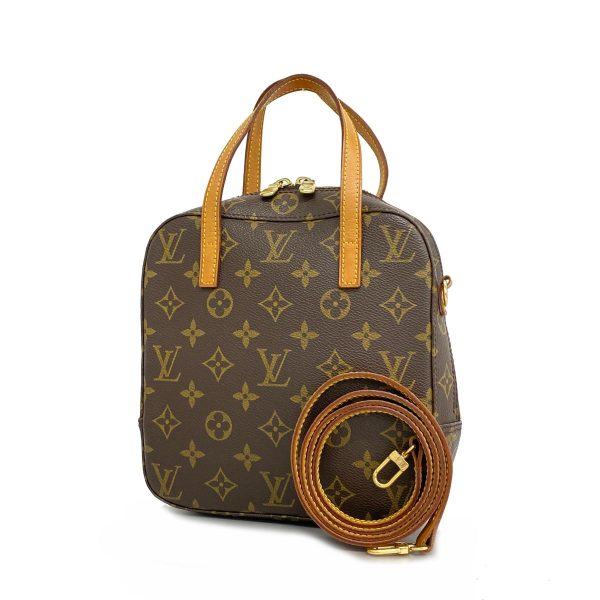 1240001053583 1 Louis Vuitton Spontini Monogram 2Way Bag Brown