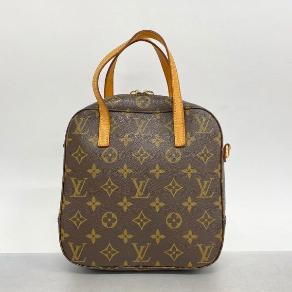 1240001053583 12 Louis Vuitton Spontini Monogram 2Way Bag Brown