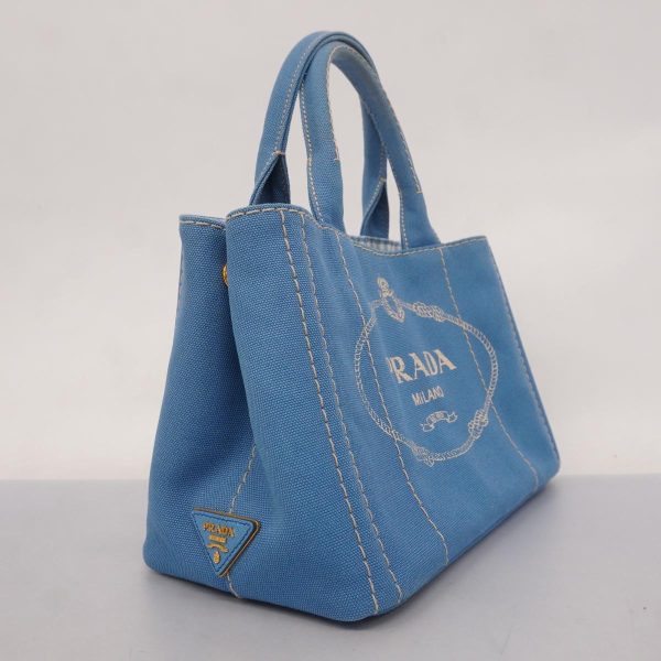 1240001053603 2 Prada Canapa 2WAY Bag Blue